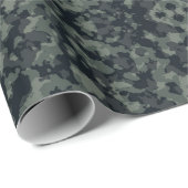 Dunkelgraue, grüne und schwarze Schatten Geschenkpapier (Rolleneckpunkt)