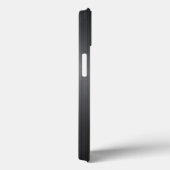 Dunkelgraue Imitate aus gebürstetem Aluminium Hint Case-Mate iPhone Hülle (Rückseite / Rechts)