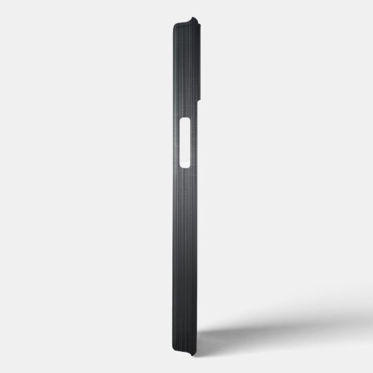 Dunkelgraue Imitate aus gebürstetem Aluminium Hint Case-Mate iPhone Hülle (Rückseite / Rechts)