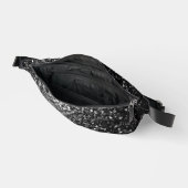 Dunkelgraue Imitate Glitzer Glitzern Bauchtasche (Offen)