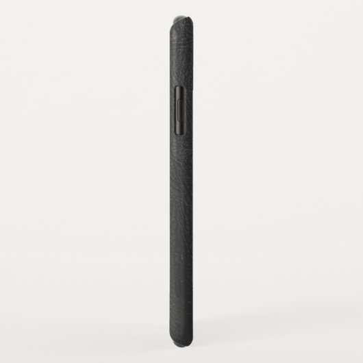 Dunkelgraue Imitate Ledertextur Case-Mate iPhone Hülle (Hinten/Rechts)