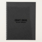 Dunkelgraue Imitate Leinenstruktur Planer (Vorderseite)