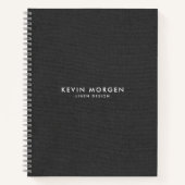 dunkelgraue Imitate Notizblock (Vorderseite)