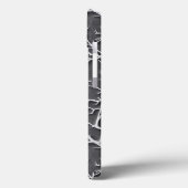 Dunkelgraue iPhone-Hülle mit reliefartiger Aststru Case-Mate iPhone Hülle (Rückseite / Links)