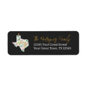 Dunkelgraue Joy Holiday Blätter Texas Form (Vorne)