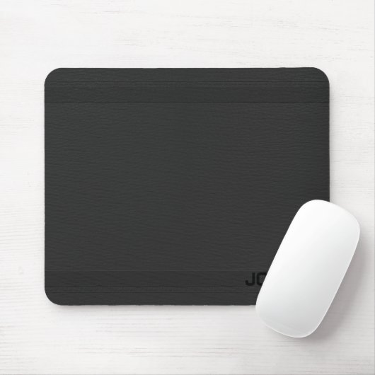Dunkelgraue Lederschau Mousepad (Mit Mouse)