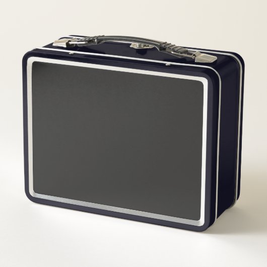 Dunkelgraue Lunchbox für Arbeits- oder Schulessen (Rückseite)