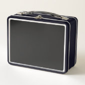 Dunkelgraue Lunchbox für Arbeits- oder Schulessen (Vorderseite)