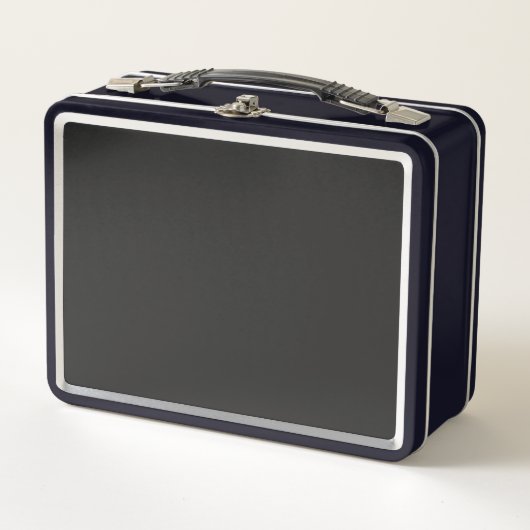 Dunkelgraue Lunchbox für Arbeits- oder Schulessen (Vorderseite)