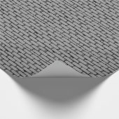 Dunkelgraue Mauer Geschenkpapier (Ecke)