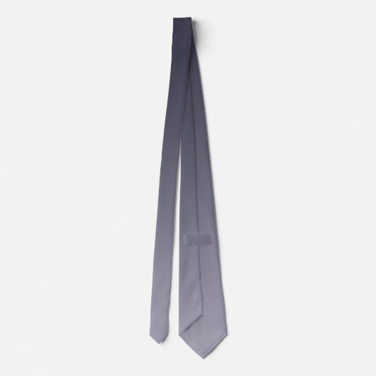 Dunkelgraue Mondlichtombre Krawatte (Rückseite)