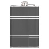 Dunkelgraue Personalisierte Monogramm-Initialen Dr Flachmann (Rückseite)