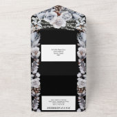 Dunkelgraue Rose All In One Einladung (Außenbereich)