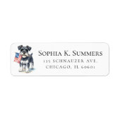 Dunkelgraue Schnauzer 4. Juli-Adresse (Vorne)