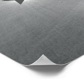 Dunkelgraue Sterne im Night Sky Poster (Ecke)