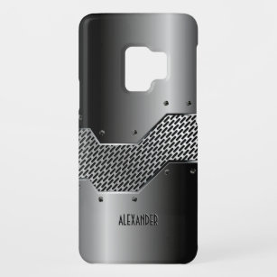 Dunkelgraue Tones Shiny Metallic Look Case-Mate Samsung Galaxy S9 Hülle