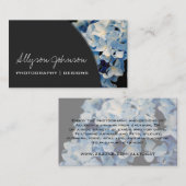 Dunkelgraue u. Hydrangea-Visitenkarten Visitenkarte (Vorne/Hinten)