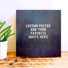 dunkelgraue und blau bedrückte Textur fügen ein Zi Poster