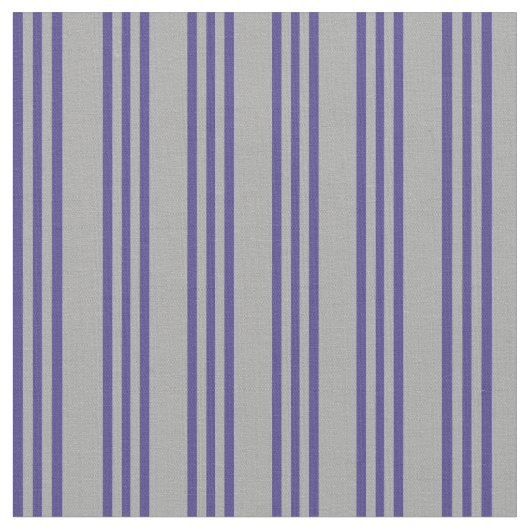 Dunkelgraue und dunkle Slate Blue Lines Stoff (Nahaufnahme)