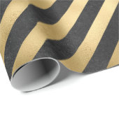 Dunkelgraue und goldene Grunge Wein Geschenkpapier (Rolleneckpunkt)