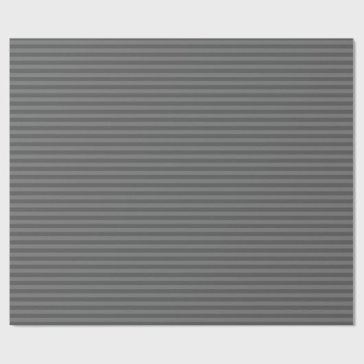 Dunkelgraue und graue Streifen Geschenkpapier (Flach)