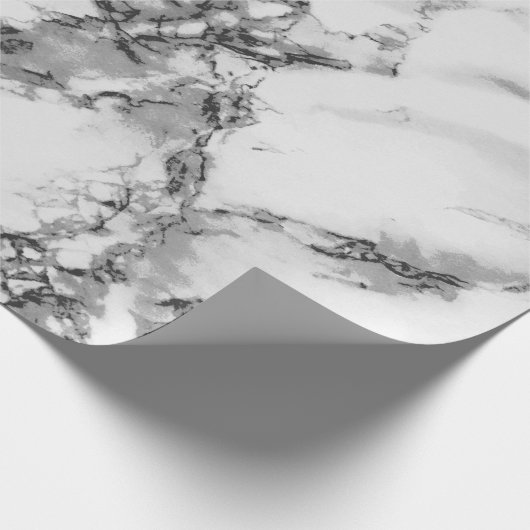 Dunkelgraue und hellgraue Marmortextur Geschenkpapier (Ecke)