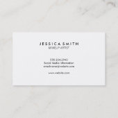 Dunkelgraue und metallische Imitate Gold Visitenkarte (Rückseite)