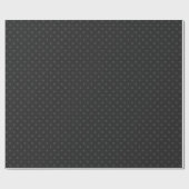 Dunkelgraue und mittelgraue Polka-Punkte Geschenkpapier (Flach)