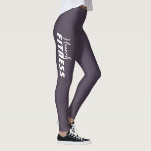 Dunkelgraue violette Tanz-Werkgymnastik-Leggings Leggings