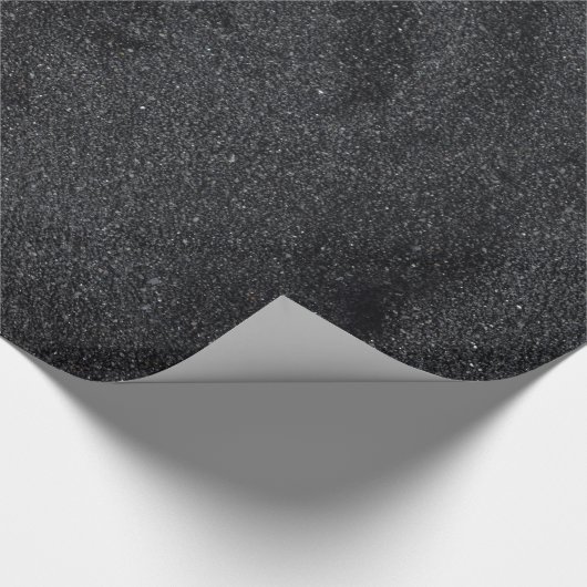 Dunkelgrauer Glitzer Geschenkpapier (Ecke)