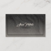 Dunkelgrauer Glitzer Visitenkarte (Vorderseite)