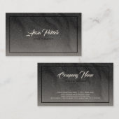 Dunkelgrauer Glitzer Visitenkarte (Vorne/Hinten)