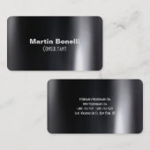 Dunkelgrauer Hintergrund Beruflich Visitenkarte (Vorne/Hinten)
