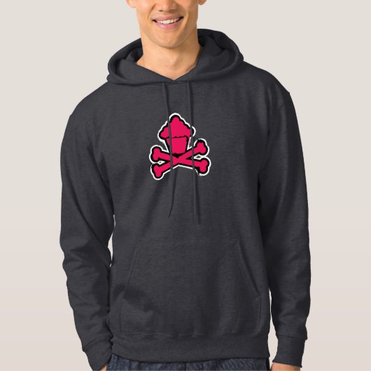 Dunkelgrauer Hoodie (Vorderseite)