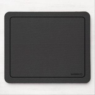 Dunkelgrauer Lederbilddruck Mousepad