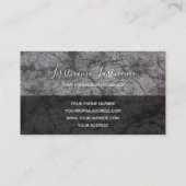 Dunkelgrauer Marmor, fließend Marmor Struktur mono Visitenkarte (Rückseite)