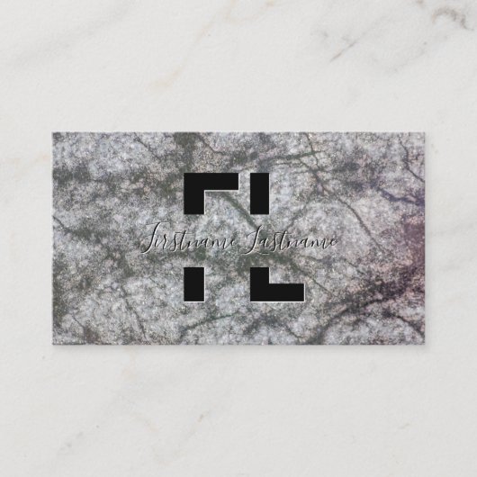 Dunkelgrauer Marmor, fließend Marmor Struktur mono Visitenkarte (Vorderseite)