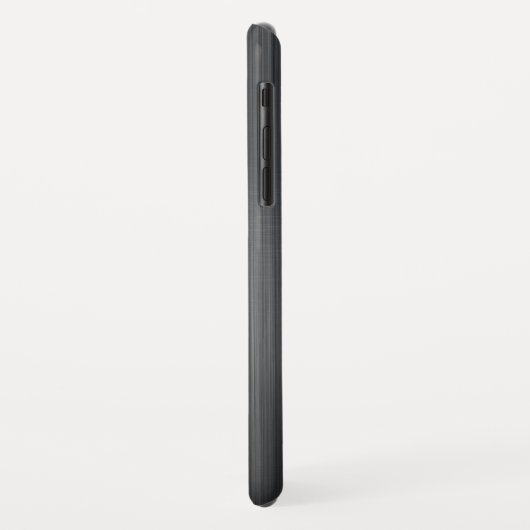 Dunkelgrauer metallischer Hintergrund Case-Mate iPhone Hülle (Hinten/Links)