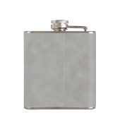 Dunkelgrauer Pergament Textur Hintergrund Flachmann (Rückseite)