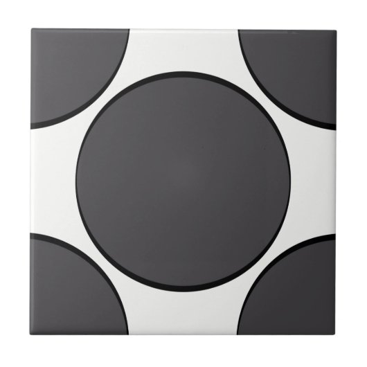 Dunkelgrauer Punkt Fliese (Vorderseite)