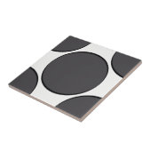 Dunkelgrauer Punkt Fliese (Seite)