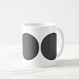 Dunkelgrauer Punkt Kaffeetasse