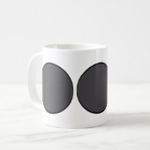 Dunkelgrauer Punkt Kaffeetasse (Vorderseite Links)