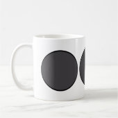Dunkelgrauer Punkt Kaffeetasse (Links)