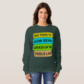 Dunkelgrauer Sweater-T - Shirt SO_THIS_IS_HOW_BEIN (Vorne ganz)