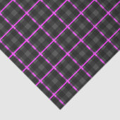 Dunkelgrauer u. rosa Tartan Seidenpapier (Ausschnitt)