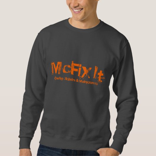 Dunkelgraues Crew-Hals-Sweatshirt Sweatshirt (Vorderseite)