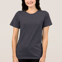 Dunkelgraues Frauenschwarz-Blend-T-Shirt