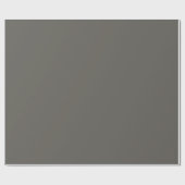 Dunkelgraues Ironside-Orange Farbakzent Geschenkpapier (Flach)