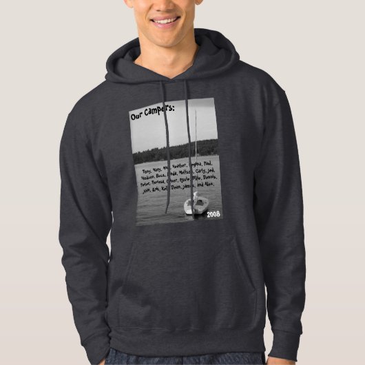 Dunkelgraues Lager-Carter-Sweatshirt - Unisex Hoodie (Vorderseite)